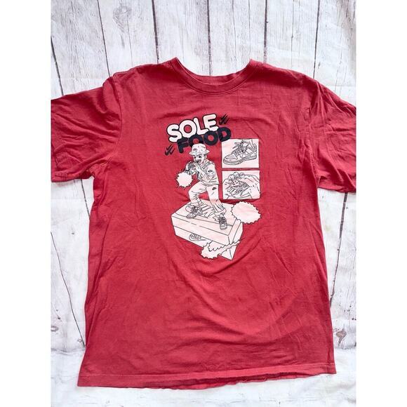 EUC Unisex Medium Nike Sole Food Graphic Print The Nike Tee SS TShirt - Picture 2 of 10